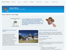 Tablet Screenshot of cancunmanny.com